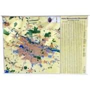 Harta de perete Bucuresti 140x200 cm